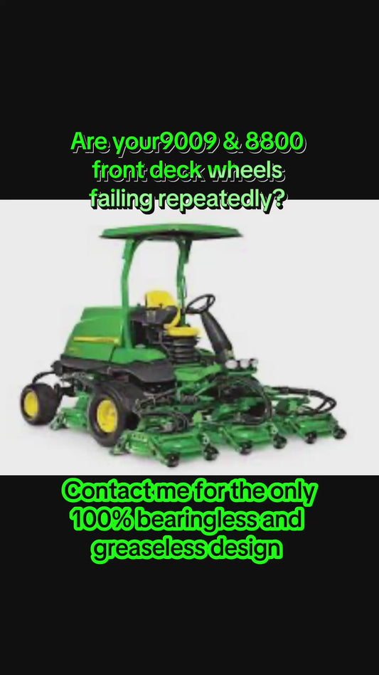 Set of 10 rollers John Deere 9009, 8800, and 7400 front rollers  TCU38614/TCA25911